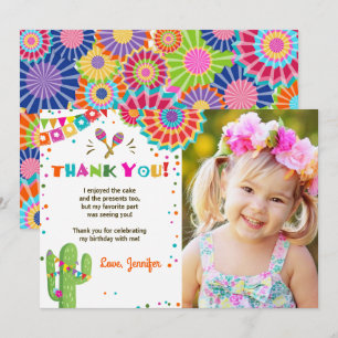 Fiesta Cactus Mexican Nacho Gemiddelde bedankkaart Kaart