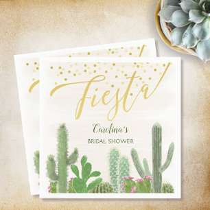 Fiesta Cactus Taco Over Liefde Bruidsfeest Servet