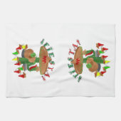 Fiesta Cactus w/Sombrero & Guitar Theedoek (Horizontaal)