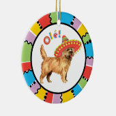 Fiesta Cairn Terrier Keramisch Ornament (Rechts)