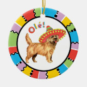 Fiesta Cairn Terrier Keramisch Ornament (Voorkant)
