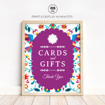 Fiesta Cards and Gifts Bruiloftssalonbord