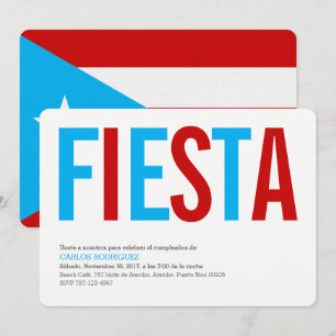 Fiesta : Ciel : Invitation Drapeau de Porto Rico