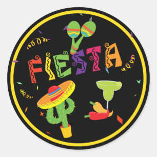 Fiesta Cinco De Mayo Kleurrijke Party Stickers