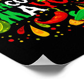 Fiesta Cinco De Mayo Partij Mexicaanse Mannen Vrou Poster (Hoek)