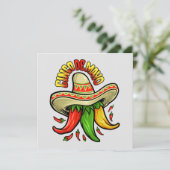 Fiesta - Cinco de Mayo Uitnodiging (Staand voorkant)