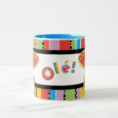 Fiesta Collie Mug à café à deux tons (Centre)