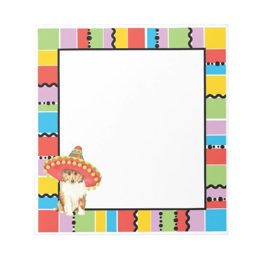 Fiesta Collie Notepad Notitieblok (Voorkant)
