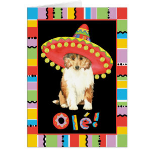 Fiesta Collie Wenskaart