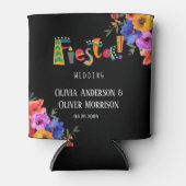 Fiesta Colorful Waterverf Floral Wedding Blikjeskoeler (Voorkant)