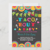 Fiesta Couples Baby shower Uitnodiging Co-ed Douch (Voorkant)