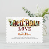 Fiesta Couples Douche Invitation Taco Bout Amour (Debout devant)