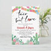 Fiesta Couples Douche Invitation Thème Mexicain (Debout devant)