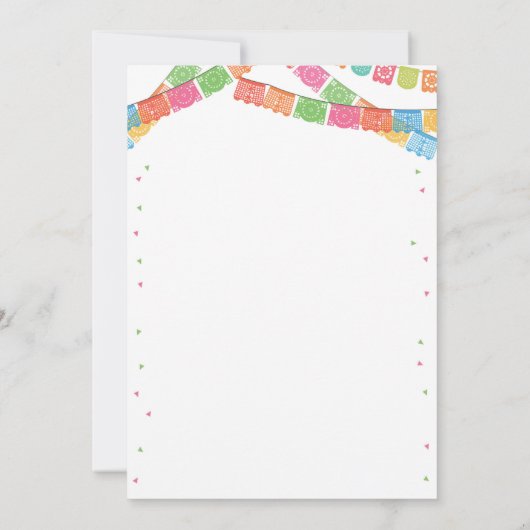 Fiesta Couples Douche Invitation Thème Mexicain (Dos)