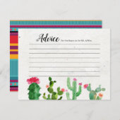 Fiesta Couples Douche moderne carte conseil (Devant / Derrière)