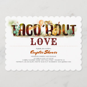 Fiesta Couples Douche Uitnodiging Taco Over Liefde