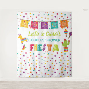 Fiesta Couples Shower Backdrop - Piñata WH Wandkleed