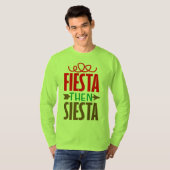 Fiesta daarna siesta t-shirt (Voorkant volledig)