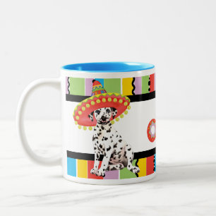 Fiesta Dalmatian Tweekleurige Koffiemok