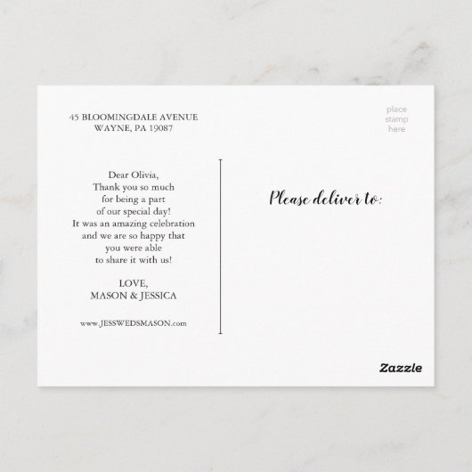 Fiesta Dank je Briefkaart (Achterkant)