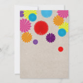 Fiesta de baby shower ! Invitation orienté (Dos)