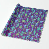 Fiesta de calaveras cadeaupapier (Uitgerold)