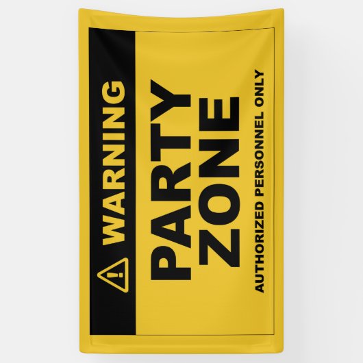 Fiesta de cumpleaños Construcción Party Zone Spandoek (Verticaal)