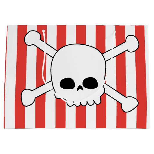 Fiesta de cumpleaños pirata, bolsa con calavera groot cadeauzakje (Voorkant)