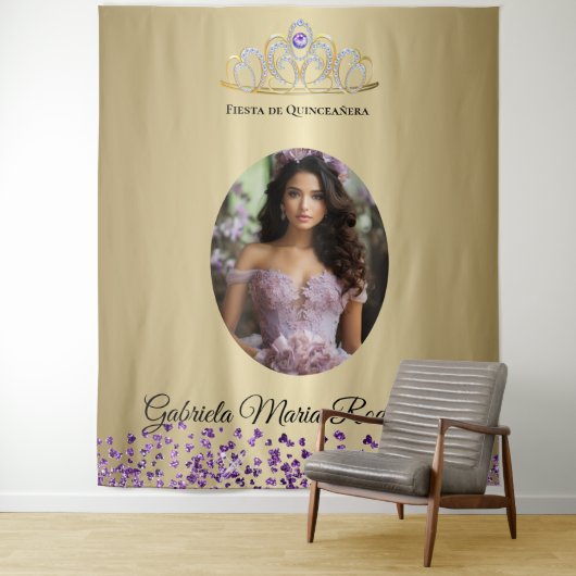 Fiesta de Quinceaña Wandkleed (In situ)