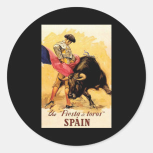 Fiesta de Toros in Spanje Ronde Sticker