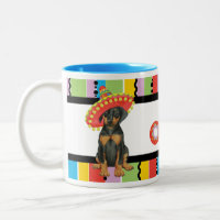 Fiesta Doberman Pinscher Two-Tone Coffee Mok