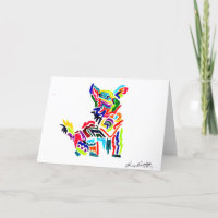 Fiesta Dog Opvouwbare Kaart