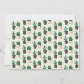 Fiesta eerste verjaardag Cactus uitnodiging (Achterkant)