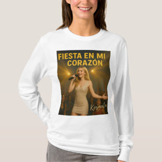 Fiesta en mi corazón - Langarmshirt Damen T-shirt