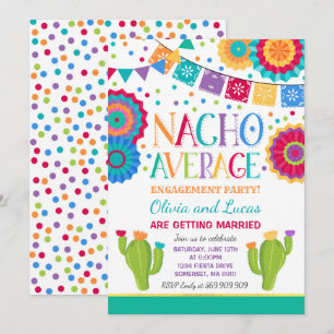 Fiesta Engagement Invitation Nacho Moyenne Party