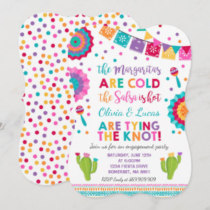 Fiesta Engagement Party Invitation Parti Mexicain