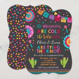 Fiesta Engagement Party Invitation Parti Mexicain