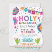 Fiesta Engagement Party Invitation Saint-Guacamole (Devant)