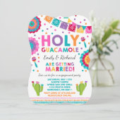 Fiesta Engagement Party Invitation Saint-Guacamole (Debout devant)