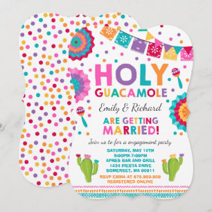 Fiesta Engagement Party Invitation Saint-Guacamole
