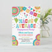 Fiesta Engagement Party Nodig Nacho Gemiddelde Par Kaart (Staand voorkant)