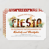 Fiesta Engagement Party nodigt Mexicaanse partij u Kaart (Voorkant / Achterkant)