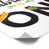 Fiesta First Birthday Sign Poster (Hoek)