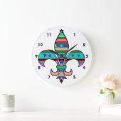Fiesta Fleur de Lis Clock Grote Klok (Huis)