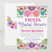 Fiesta Floral Bridal Shower Uitnodiging (Voorkant / Achterkant)