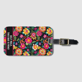  Fiesta Floral Extravaganza Bagagelabel