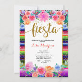 Fiesta Floral Graduation Invitation Party Mexicain (Devant)