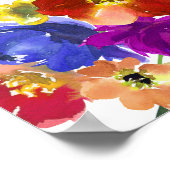 Fiesta Floral Mariage mexicain Affiche de bienvenu (Coin)