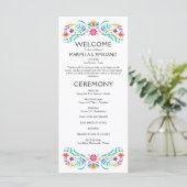 Fiesta Floral Wedding Programme (Debout devant)