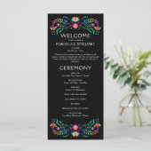 Fiesta Floral Wedding Programme (Debout devant)